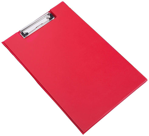 Rapesco Clipboard - Durable Red Foldover Clip Board ROPVFDCB0R3
